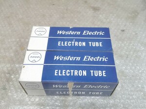 [ジャンク扱い 真空管 2個セット 元箱付き] Western Electric 300B