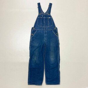 ●70s ヴィンテージ Lee リー オーバーオール オールインワン つなぎ パンツ ボトムス デニム ジーンズ USA製 ブルー系 メンズ 0.81kg●