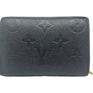 Louis Vuitton ルイヴィトン ポルトフォイユ・クレア M80151 RFIDタグ ブラック 折財布【中古】12501K151