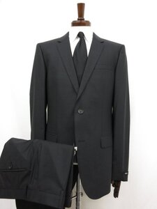 HH未使用品【BOSS ヒューゴボス HUGO BOSS】ウール シングル2ボタン スーツ (メンズ) size50 ブラック系 ナチュラルな織柄 □32RMS0276□