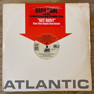 Sean Paul/featuring Fatman Scoop and Crooklyn Clan/Get Busy/clap your hands now remix/ショーン・ポール/レコード/中古/DJ/ヒット曲