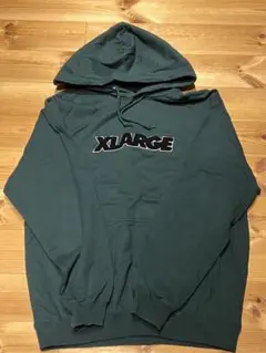 XLARGE ダークグリーン パーカー