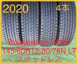 230404-03 BRIDGESTONE W-300 スタッドレスタイヤ４本