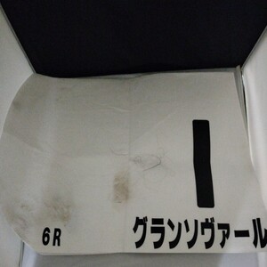 JRA　実使用　ゼッケン　グランソヴァール　戸崎圭太騎手　2019年5月26日　東京6レース　3歳500万下　5着時　送料無料