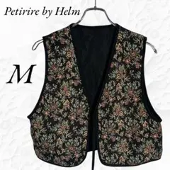 Petirire by Helm ベスト チョッキ 花柄 フラワー M キレイめ