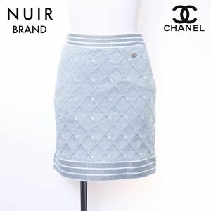 シャネル CHANEL スカート シース #34 グリーン