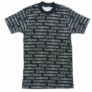 ドルチェ&ガッバーナ ドルガバ DOLCE&GABBANA ヴィンテージ ロゴ総柄 プリント Tシャツ カットソー トップス ストレッチ