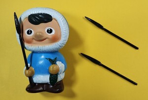 ソフビ貯金箱の付属品「富士銀行/ぼくちゃんシリーズ　エスキモーの杜/1本のみ」人形は無し/製作品/未使用