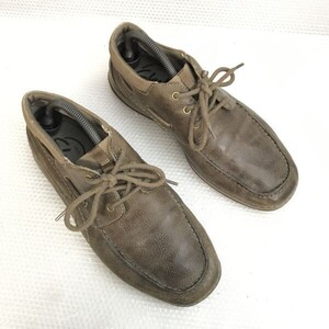 Clarks/クラークス☆ローブーツ/デッキシューズ【size:8.5M/26.0-26.5/brown/茶】boots/sneakers/Shoes/trainers◇bB-151