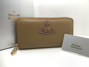 キングラム[05]Vivienne Westwood[ヴィヴィアンウエストウッド]ラウンドファスナー長財布★未使用/箱付★オーブ レザー【送料無料】3201