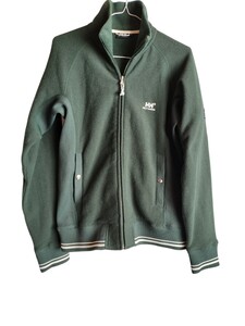 HELLY HANSEN ヘリーハンセン フリースジャケット Sサイズ グリーン ラグラン肩