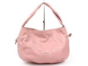 フルラ FURLA■ワンショルダーバッグ ピンク レザー 00386