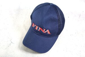 FINA フィナ キャップ 帽子 ネイビー メッシュキャップ フリーサイズ 釣具 釣り具 B258