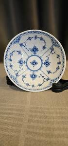 H500② Royal Copenhagen Blue Fluted Half Lace Bowls # 1/624　ロイヤルコペンハーゲン　ボウル