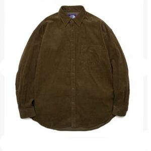 S ノースフェイスパープルレーベル オーガニックコットン コーデュロイ ビッグシャツ NT3074N Oeganic Cotton Corduroy Big Shirt ナナミカ