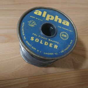 ALPHA ヴィンテージ はんだ ハンダ solder ラベル違い 60/40 切売り 50cm　/検索　siemens klangfilm KESTER TELEFUNKEN NASSAU ERSIN