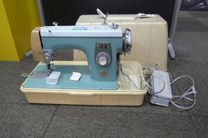 中古 ジャンク　 JANOME　電動ミシン　SEWING　MACHINE　MOTOR　M-1100　昭和レトロ　[1-1607］ ◆送料無料(北海道・沖縄・離島は除く)◆