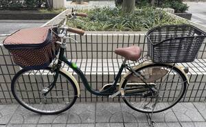 神戸で手渡し限定　国産　26インチステンレス製婦人用３段変速自転車