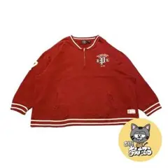 90s 古着 ポロジーンズ ハーフジップ スウェット ゆるダボ 5XL