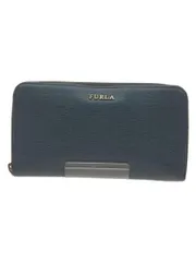 FURLA 長財布 レザー ブルー 無地 レディース フルラ