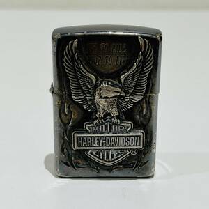 【AMT-0903.11-659】ZIPPO ジッポオイルライター HARLEY-DAVIDSON ハーレーダビッドソン イーグル ヴィンテージ レトロ 着火未確認 喫煙具