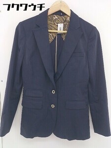 ◇ Sov. DOUBLE STANDARD CLOTHING ソブ 2B 長袖 テーラード ジャケット サイズ38 ネイビー レディース