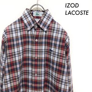 【送料無料】IZOD LACOSTE イゾッドラコステ★チェック柄 長袖シャツ 80