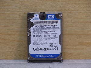 △G/134●ウェスタンデジタル Western Digital☆2.5インチHDD(ハードディスク)☆750GB SATA300 5400rpm☆WD7500BPVT☆中古品