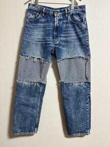 【美品】 Maison Margiela メゾン マルタン マルジェラ 再構築 デニム ジーンズ 42 アーティザナル ダメージ denim pants jeans