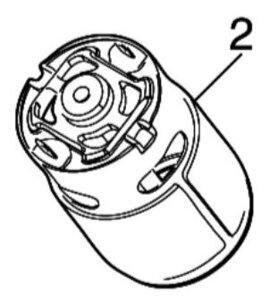 マキタ makita 18V 充電式 草刈機 MUR194DSF 用 直流モータ 629B19-8 部品 修理 草刈り機 草刈機 パーツ モーター もーたー 園芸 庭 造園