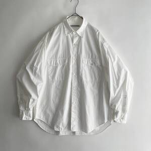 【美品】SEVEN BY SEVEN -CASUAL TUCK SHIRTS OXFORD- size/S (qz) セブンバイセブン タック 長袖シャツ オックスフォード ホワイト ワイド