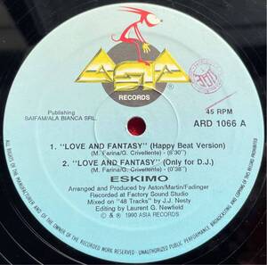 Eskimo / Love And Fantasy (Happy Beat Version) 12inch盤その他にもプロモーション盤 レア盤 人気レコード 多数出品。