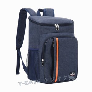 ☆新品18Lデリバリーバック 保冷保温バック 保温?保冷リュック 防水 紺