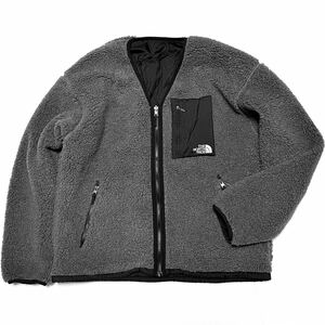 XL 新品 ノースフェイス リバーシブル エクストリーム パイル カーディガン Reversible Extreme Cardigan フリース ジャケット ジップ 黒