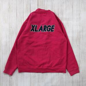 X-LARGE/エクストララージ/両面デカロゴスウェットスタジャン/肉厚/希少XLサイズ/ビッグシルエット