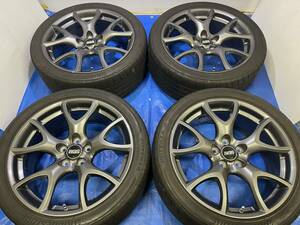 ●レアRX-8(SE3P)タイプRS純正BBS(RG503)鍛造ガンメタ19_8J +47 114.3/5S007A245/40R19アテンザアクセラマツダ6CX-5ビアンテプレマシーMPV