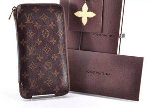 Louis Vuitton LV ルイヴィトン オーガナイザー ジッピー モノグラム 長財布 ロングウォレット レザー 革 ブラウン 正規品 箱付き X121231