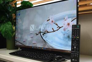 ★☆大画面27型液晶 LAVIE Desk All-in-one /Wチューナー&ハイレゾ/大容量5TB(激速PCIeGen4+HDD/Corei7/32GB/Office/Blu-ray/HDMI/gd90☆★