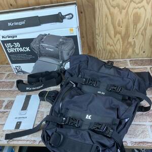 [5-547]【ほぼ未使用】kriega クリーガ US-30 Drypackドライパック CORDURA 30L ナイロン 防水着脱式ライナー ロール トップ ブラック