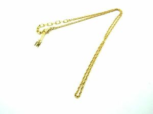 ■美品■ NINA RICCI ニナリッチ チェーン ネックレス ペンダント アクセサリー レディース ゴールド系 DF0224