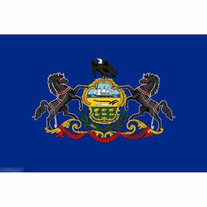 海外限定 国旗 アメリカ ペンシルベニア州 州旗 特大フラッグ