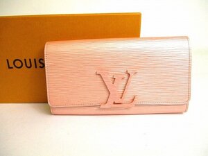 【未使用保管品】 ルイヴィトン LOUIS VUITTON エピ ポルトフォイユ ルイーズ 2つ折り 長財布 コンチネンタルウォレット