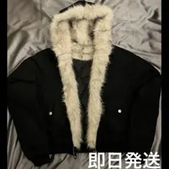 【即日発送】短丈 ファー fur foodie jacket opium y2k