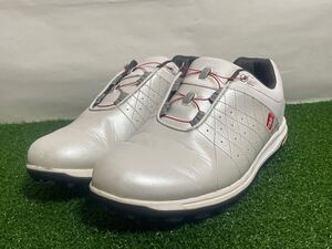 Footjoy フットジョイ TREADS BOA 25.5cm W メンズスパイクレスゴルフシューズ ホワイト