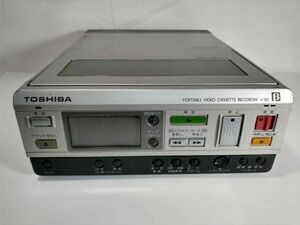 東芝　TOSHIBA　ポータブルビデオカセットレコーダー　V-B5　β　ジャンク (21_9610_2)