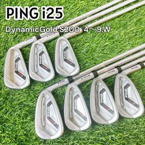 PING ピン i25 4-9.W Dynamic Gold S200 メンズ ゴルフ クラブ アイアン 7本