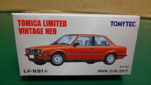 ☆トミカ リミテッド ヴィンテージ NEO LV-N91a BMW 318i 2ドア(赤) ～定形外郵便 (段ボール プチプチ包装) 送料290円