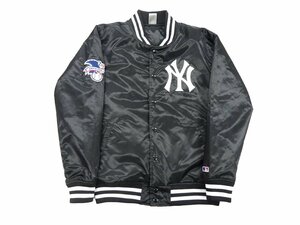 Lサイズ Fanatics ファナテックス MLB ヤンキース NY スタジアム ジャンパー スタジャン ブラック