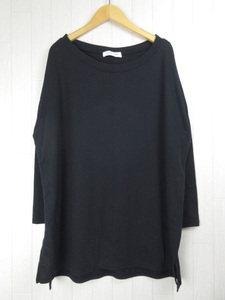 アズールバイマウジー AZUL BY MOUSSY Tシャツ ルーズロンT サイドスリット 長袖 250BAA80-416I ブラック S レディース