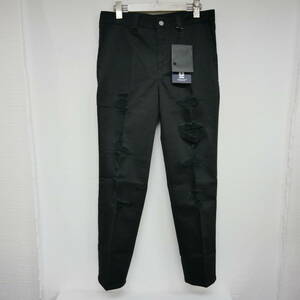 【1円】未使用 国内正規 UNDERCOVER アンダーカバー 23SS ストレッチサテン クラッシュパンツ UC2B9502 定価44000円 BLACK ブラック 黒 3